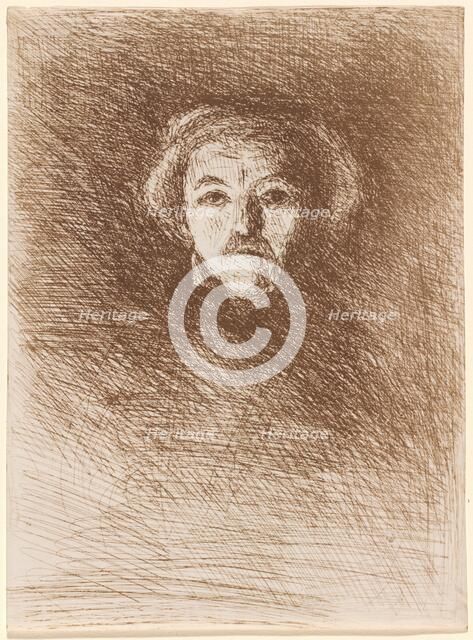 Self-Portrait (Corot par lui-meme), 1858. Creator: Jean-Baptiste-Camille Corot.