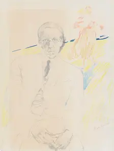 Self-Portrait. Creator: Malyavin, Filipp Andreyevich (1869-1940)