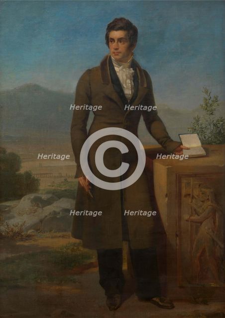 Self-portrait. Creator: Abeele, Jodocus Sebastiaen van den (1797-1855).