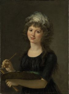 Self-portrait. Creator: Lemoine, Marie-Victoire (1754-1820)