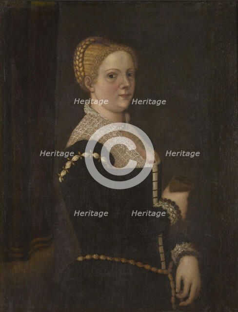 Self-portrait, End of 16th cen.. Creator: Robusti (La Tintoretta); Marietta (ca 1554/5-1590).