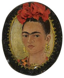 Self-portrait for Jose Bartoli, 1946. Creator: Kahlo; Frida (1907-1954)