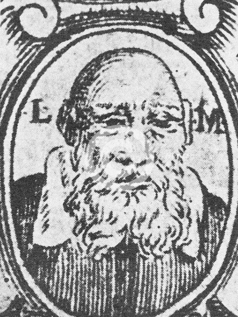 Self-Portrait from Chaje Jehuda (Life of Yehudah). Artist: Leon of Modena (1571-1648)
