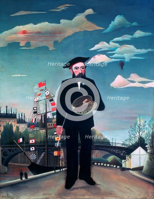 'Self Portrait, from L'Ile Saint-Louis', 1890. Artist: Henri Rousseau