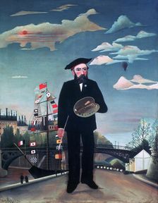 Self Portrait, from L'Ile Saint-Louis 1890. Artist: Henri Rousseau