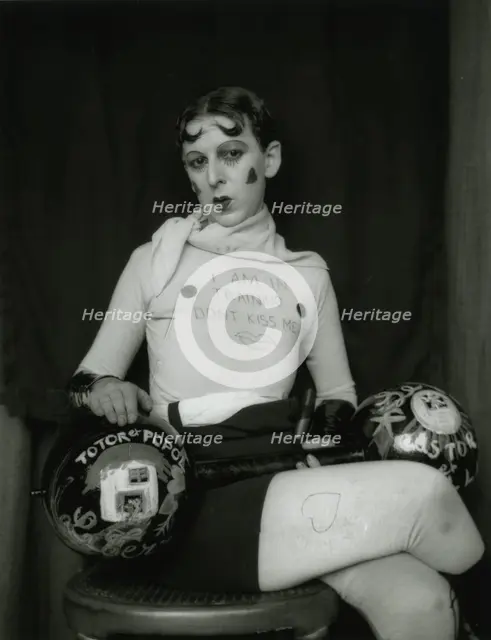 Self-portrait (I am in Training… Don't Kiss Me), 1927. Creator: Cahun, Claude (1894-1954).