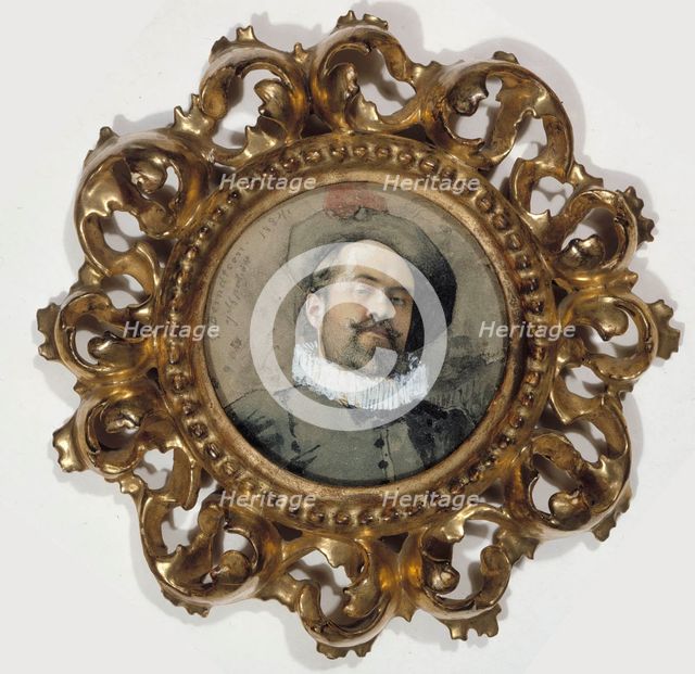 Self-portrait in 17th-century costume, 1884. Creator: Gunnar Berndtson.