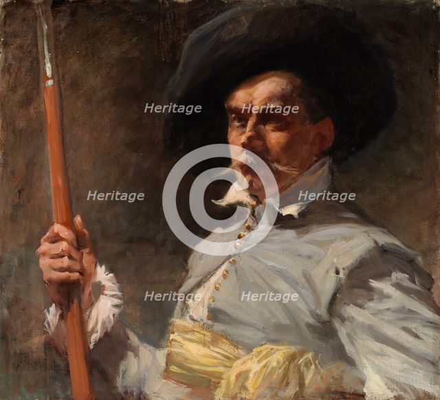 Self-Portrait in 17th Century Costume; Self-Portrait in Dress of the 17th Century, 1889. Creator: Albert Edelfelt.