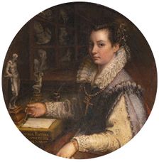 Self-portrait in the Studio, 1579. Creator: Fontana, Lavinia (1552-1614)