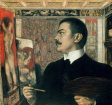 Self-portrait in the Studio