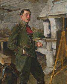 Self-Portrait in the Trenches, 1918. Creator: Stanislaw Janowski