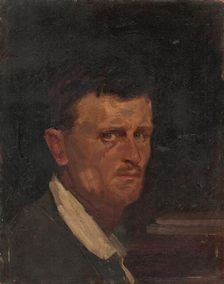Self-Portrait in Three Quarter Profile, around 1910. Creator: Eduard Putra
