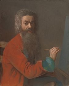 Self-portrait in Turkish costume, c. 1750. Creator: Liotard, Jean-Étienne (1702-1789)