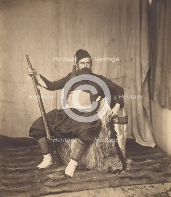 Self-Portrait in Zouave Uniform, 1855. Creator: Roger Fenton.
