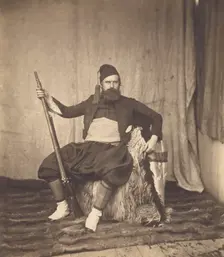 Self-Portrait in Zouave Uniform, 1855. Creator: Roger Fenton