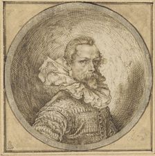 Self Portrait in a Convex Mirror, ca 1596-1600. Creator: Gheyn, Jacques (Jacob) de, the Younger (1565-1629)
