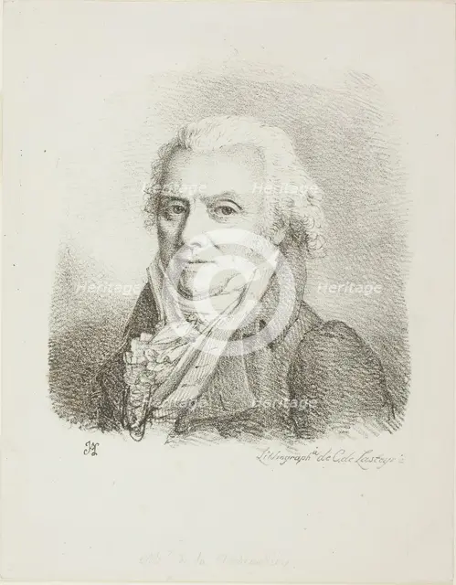 Self-Portrait in a Dark Cloth Coat, c. 1817. Creators: Jean Antoine Laurent, Charles-Philibert de Lasteyrie.
