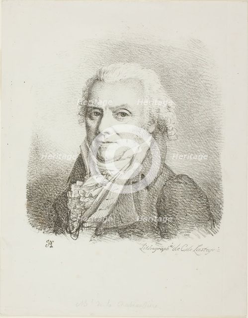 Self-Portrait in a Dark Cloth Coat, c. 1817. Creators: Jean Antoine Laurent, Charles-Philibert de Lasteyrie.