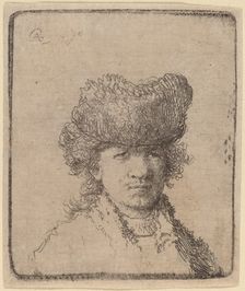 Self-Portrait in a Fur Cap, 1630. Creator: Unknown
