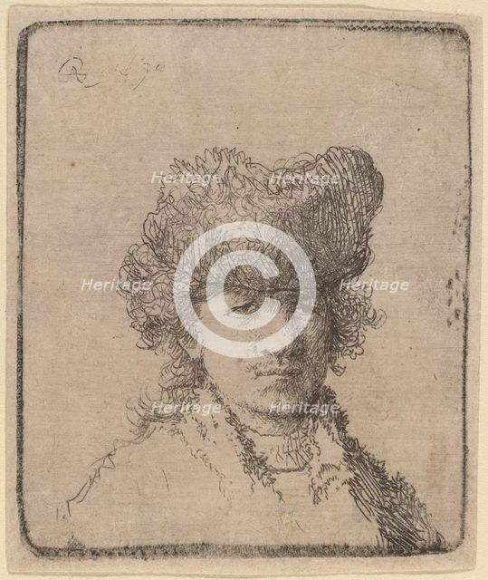 Self-Portrait in a Fur Cap, 1630. Creator: Unknown.