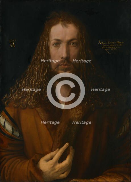 Self-Portrait in a Fur Skirt, 1500. Creator: Dürer, Albrecht (1471-1528).