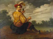 Self-Portrait in a Landscape, 1627. Creator: Joost Cornelisz Droochsloot