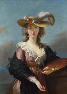 Self Portrait in a Straw Hat , 1782. Creator: Vigée Le Brun, Louise Élisabeth (1755-1842)