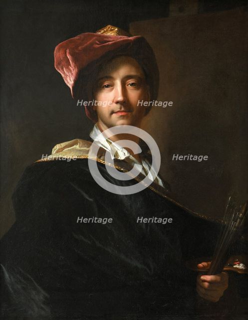 Self Portrait in a Turban, 1698. Creator: Rigaud, Hyacinthe François Honoré (1659-1743).