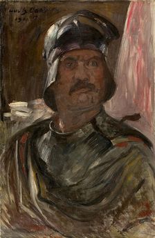 Self-Portrait in armor, 1911. Creator: Corinth, Lovis (1858-1925)