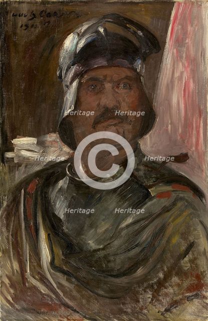 Self-Portrait in armor, 1911. Creator: Corinth, Lovis (1858-1925).
