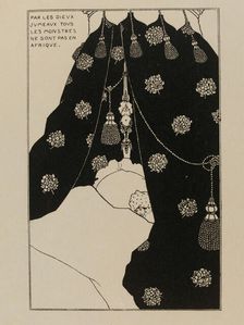 Self-Portrait in bed (Autoportrait au lit), 1894. Creator: Beardsley, Aubrey