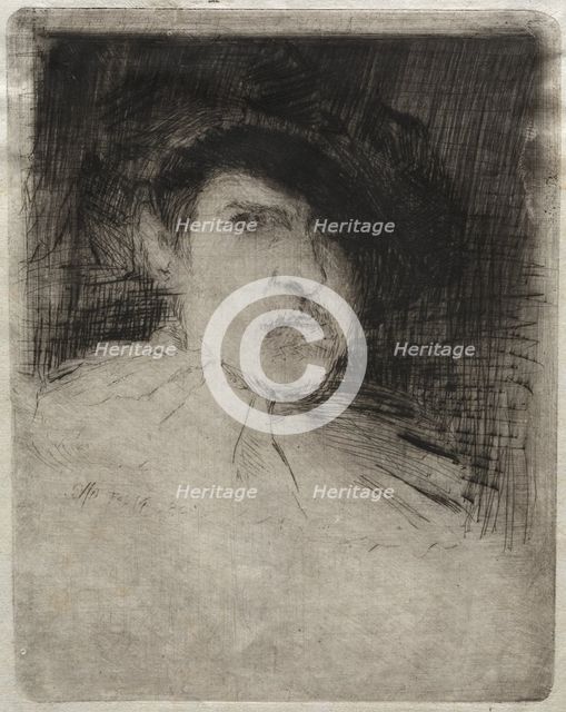 Self-Portrait in Costume, 1880. Creator: Otto H. Bacher (American, 1856-1909).