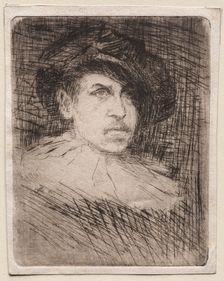 Self-Portrait in Costume, 1880. Creator: Otto H. Bacher (American, 1856-1909)