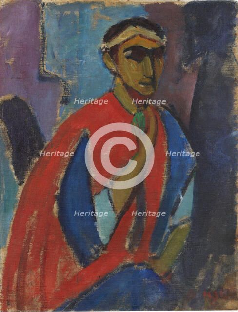Self-Portrait in Costume (The Roman), 1913. Creator: Stenner; Hermann (1891-1914).