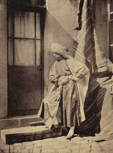 [Self-Portrait in Eastern Costume], 1855-60. Creator: Charles Nègre
