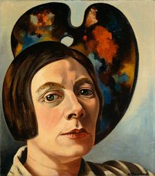Self-Portrait in front of a Palette, 1934. Creator: Toorop, Charley (1891-1955)
