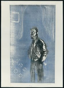 Self-Portrait in Moonlight, 1904-06. Creator: Edvard Munch