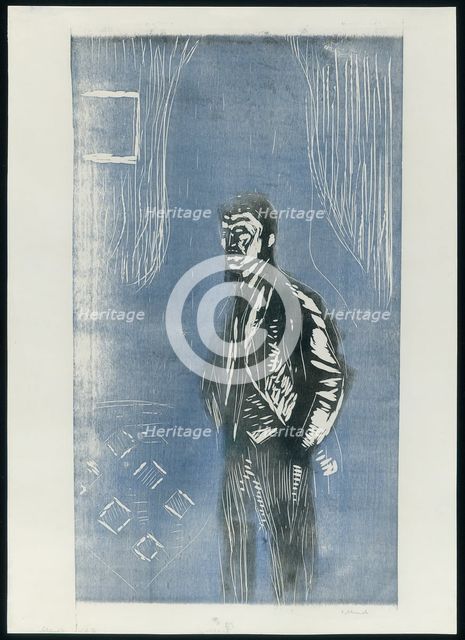 Self-Portrait in Moonlight, 1904-06. Creator: Edvard Munch.