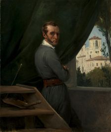 Self-Portrait in Rome, 1832. Creator: Horace Vernet (French, 1789-1863)
