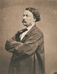 Self-portrait in smock Félix Nadar, 1855-1857. Creator: Nadar