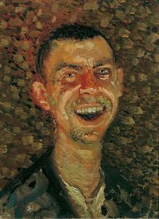 Self-portrait, laughing, 1907/08. Creator: Richard Gerstl