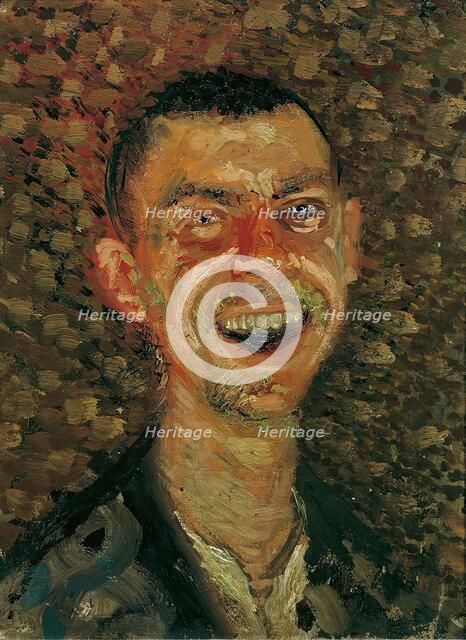 Self-portrait, laughing, 1907/08. Creator: Richard Gerstl.