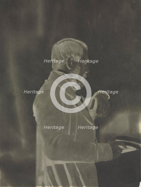 Self-Portrait (negative), c. 1853. Creator: Louis-Rémy Robert (French, 1811-1882).