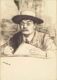 Self Portrait No. 19, 1910. Creator: William Strang