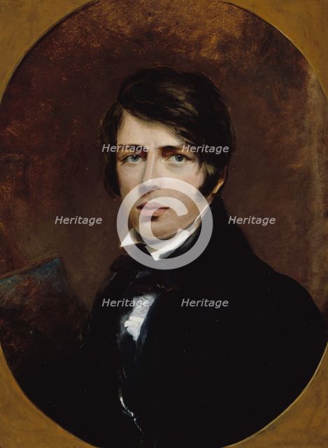 Self-portrait of Thomas Creswick, R.A., 1828. Creator: Thomas Creswick.