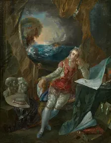 Self-portrait of the Artist in his Studio, 1777. Creator: Luis Paret y Alcazar