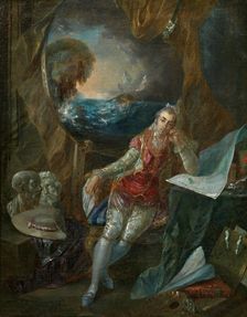 Self-portrait of the Artist in his Studio, 1777. Creator: Luis Paret y Alcazar