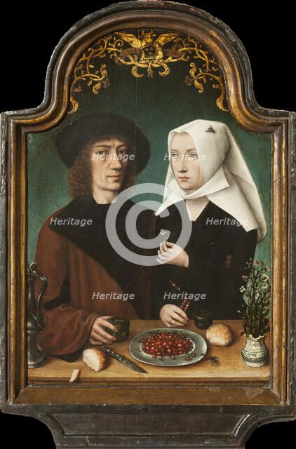 Self-Portrait of the artist with his wife, 1496. Creator: Master of Frankfurt (1460-ca. 1533).