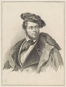 Self -portrait of Willem George Frederik Heijmans, 1825-1868. Creator: Willem George Frederik Heijmans