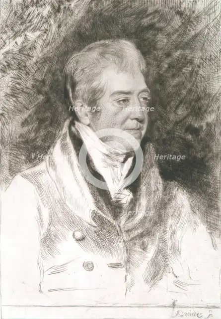 Self Portrait of Alexander Nasmyth, (c1780s), c1820s. Creator: Andrew Geddes.